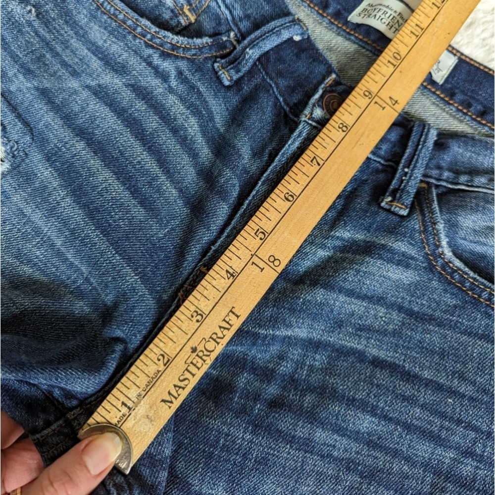 Abercrombie & FITCH boyfriend straight jean denim 2r 26 - Picture 10 of 11